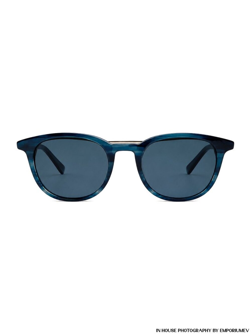 Warby Parker Eyeglasses Frames DURAND 358 Dark Blue Pacific Round 50-20-145